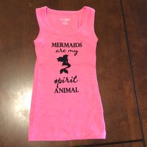 Girls mermaid tank top